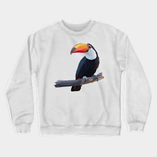 Toucan Bird Lowpoly Art Crewneck Sweatshirt